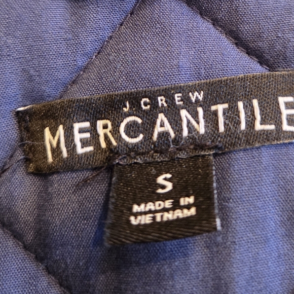 J Crew Factory Mercantile Navy Quilted Field Jacket Size S - Picture 2 of 9